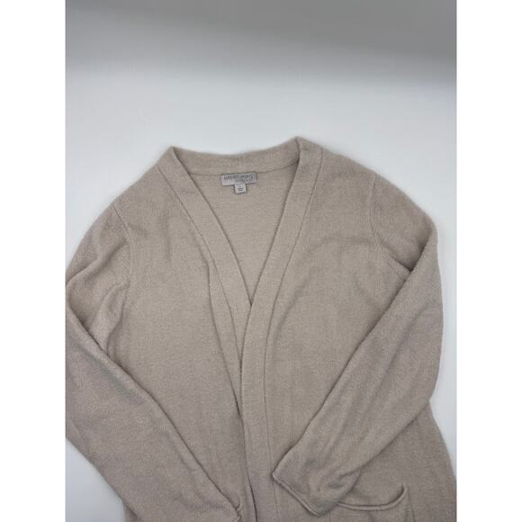 Barefoot Dreams Cozy Chic Lite Tan Long Sweater Large - Picture 1 of 3